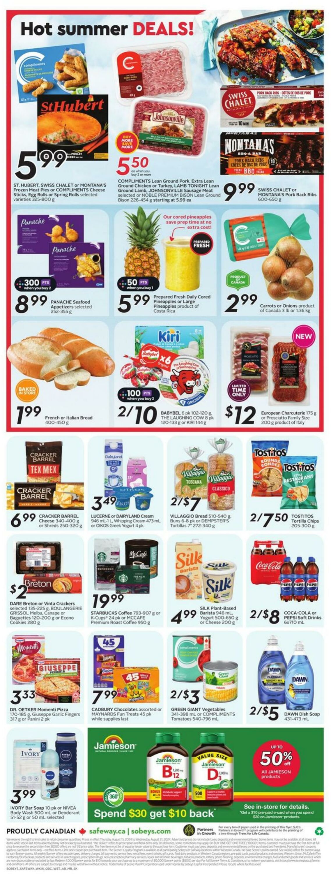 Flyer Sobeys 15.08.2024 - 21.08.2024