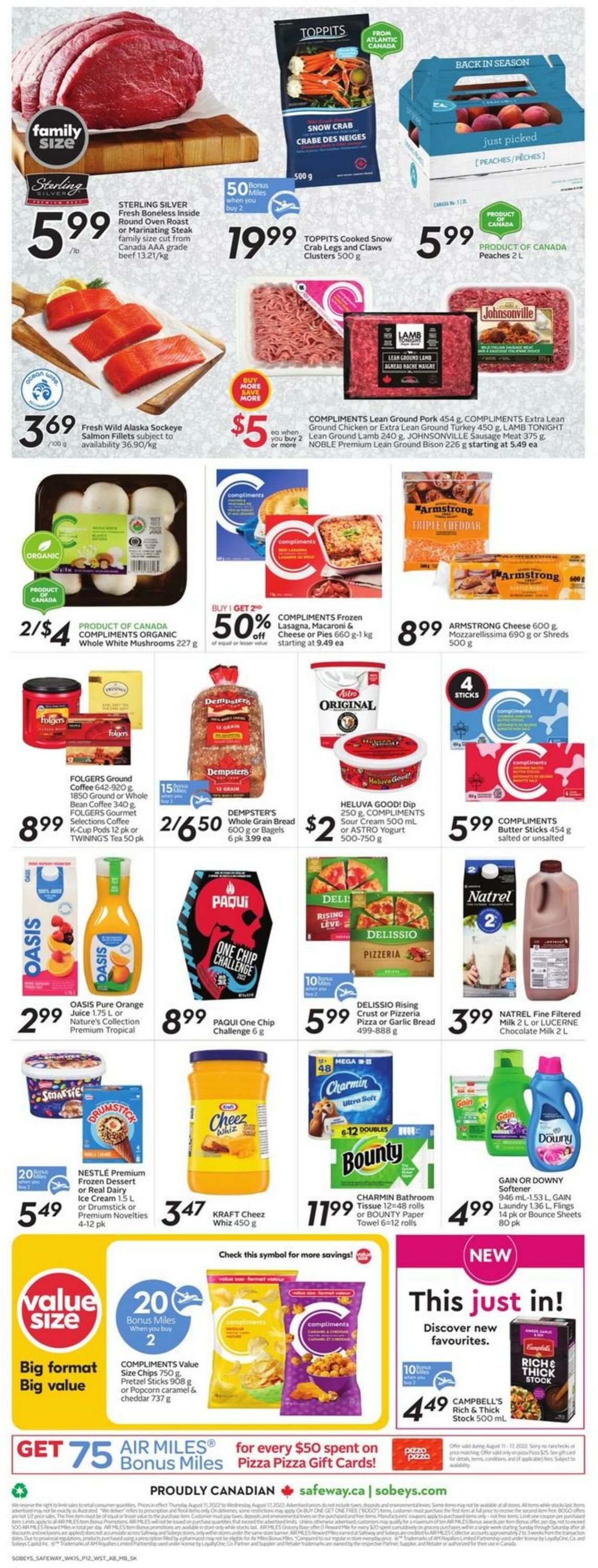 Flyer Sobeys 11.08.2022 - 17.08.2022