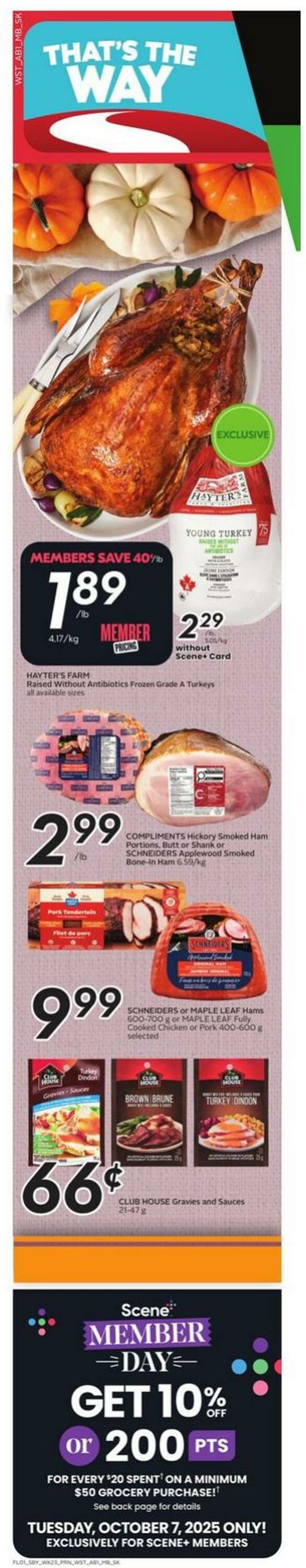 Flyer Sobeys 02.10.2025 - 08.10.2025