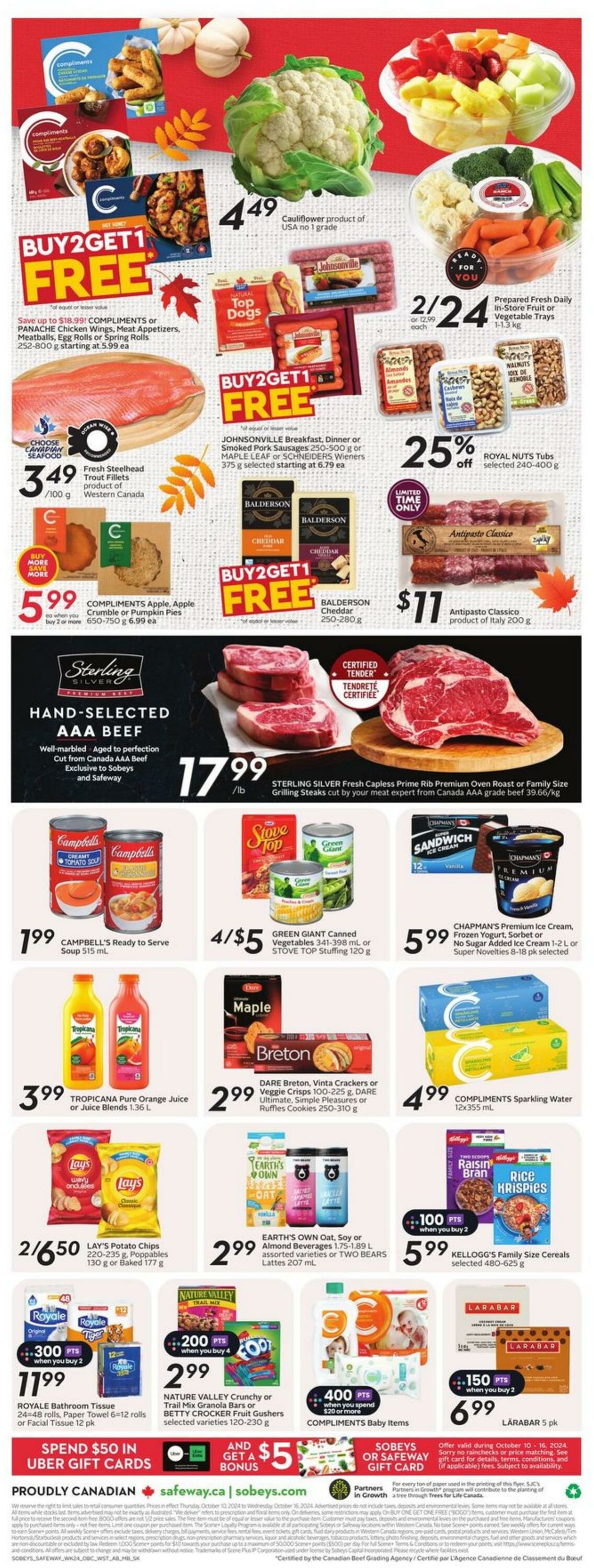 Flyer Sobeys 10.10.2024 - 16.10.2024