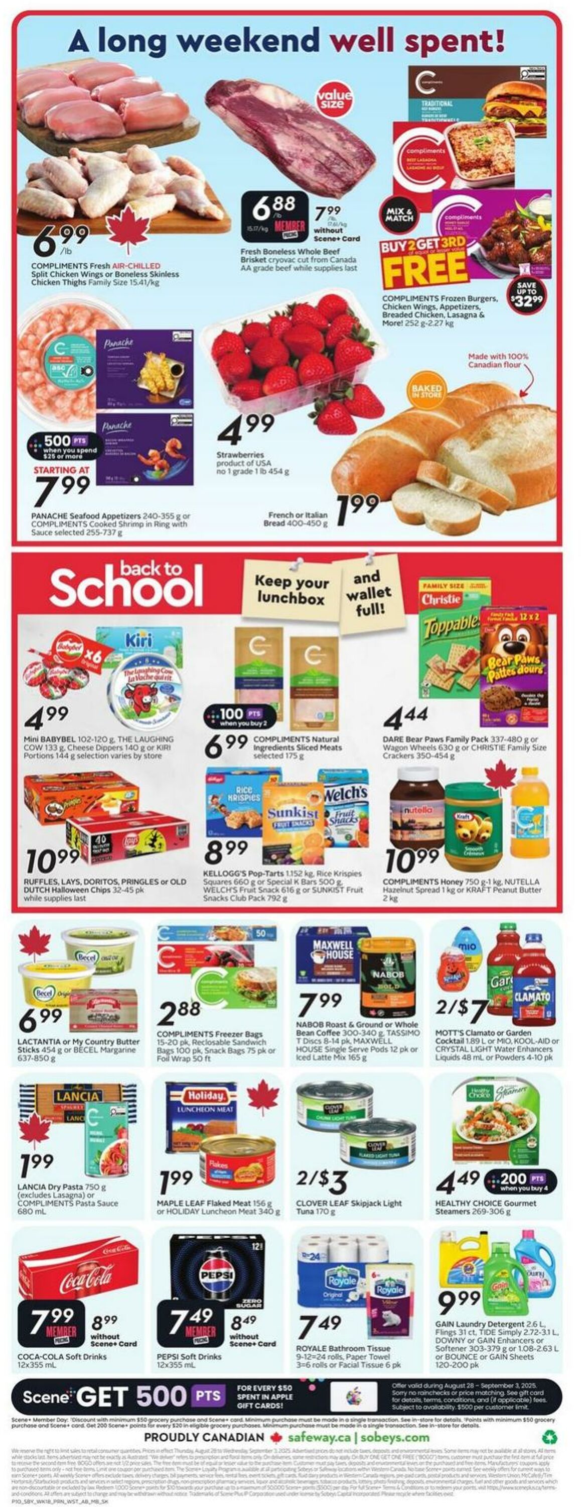 Flyer Sobeys 28.08.2025 - 03.09.2025