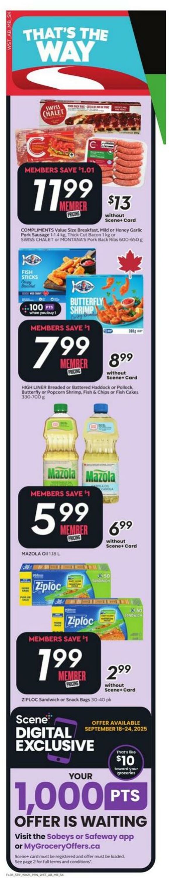 Flyer Sobeys 18.09.2025 - 24.09.2025
