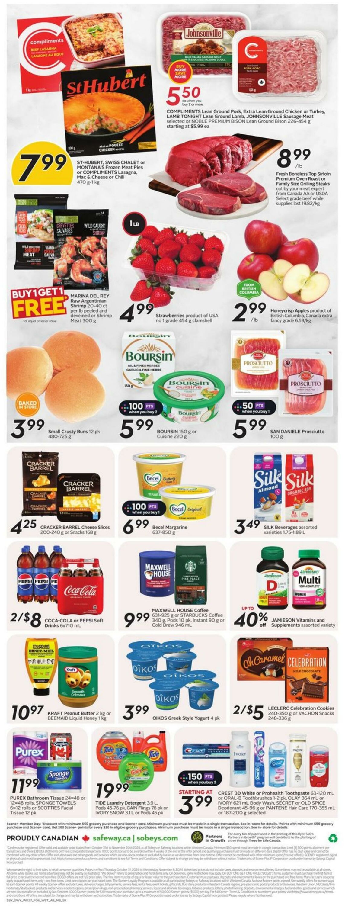 Flyer Sobeys 31.10.2024 - 06.11.2024