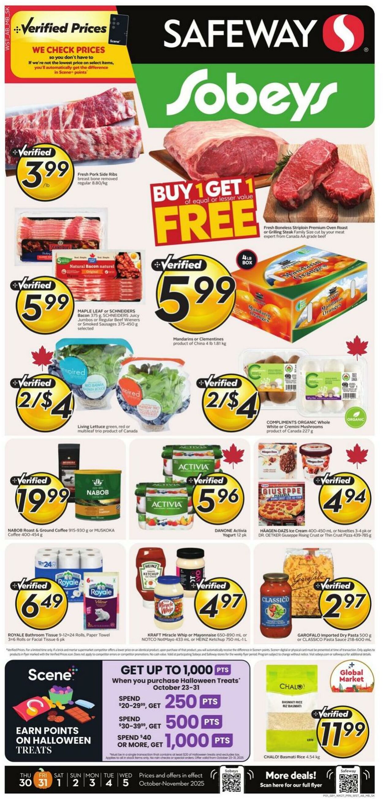 Flyer Sobeys 30.10.2025 - 05.11.2025