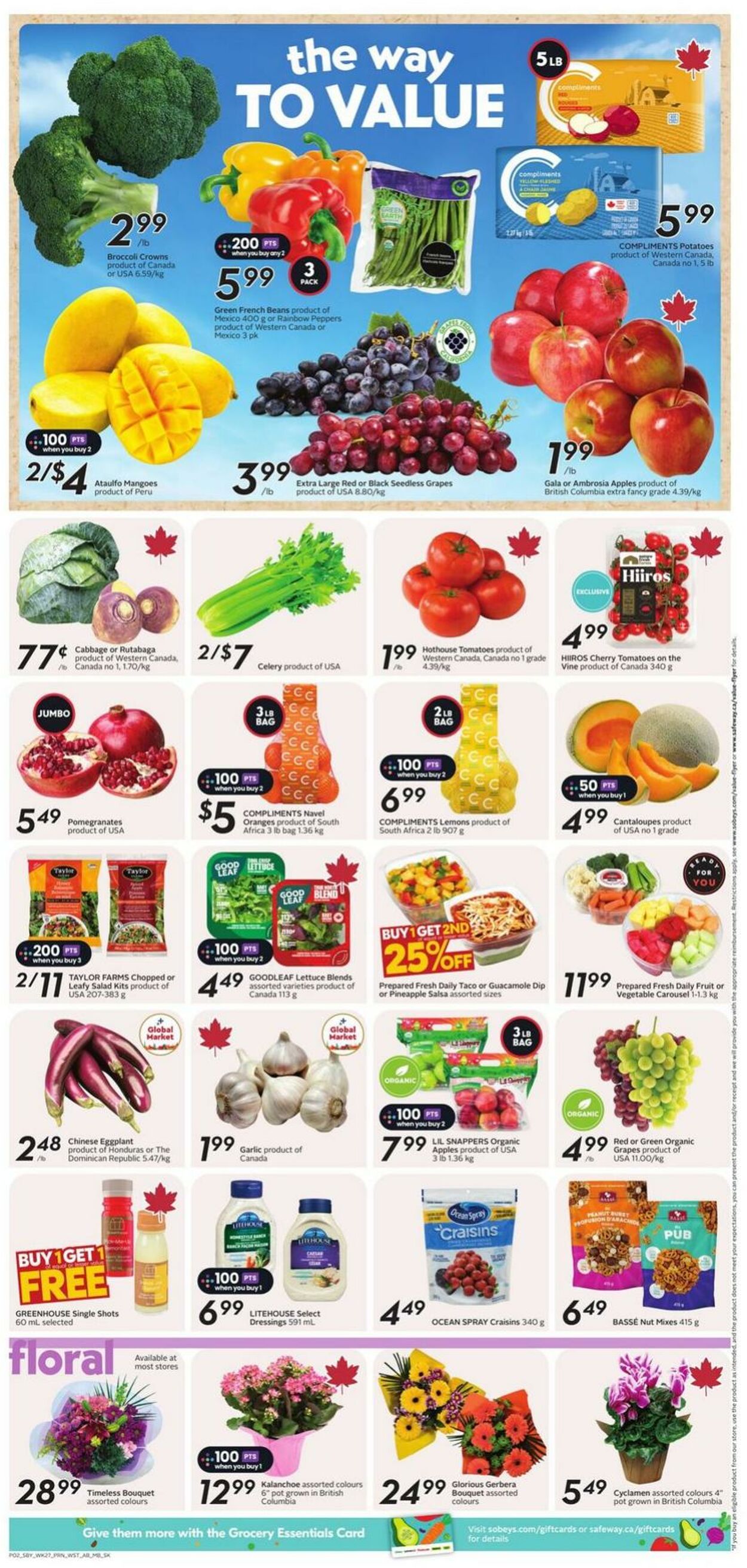 Flyer Sobeys 30.10.2025 - 05.11.2025
