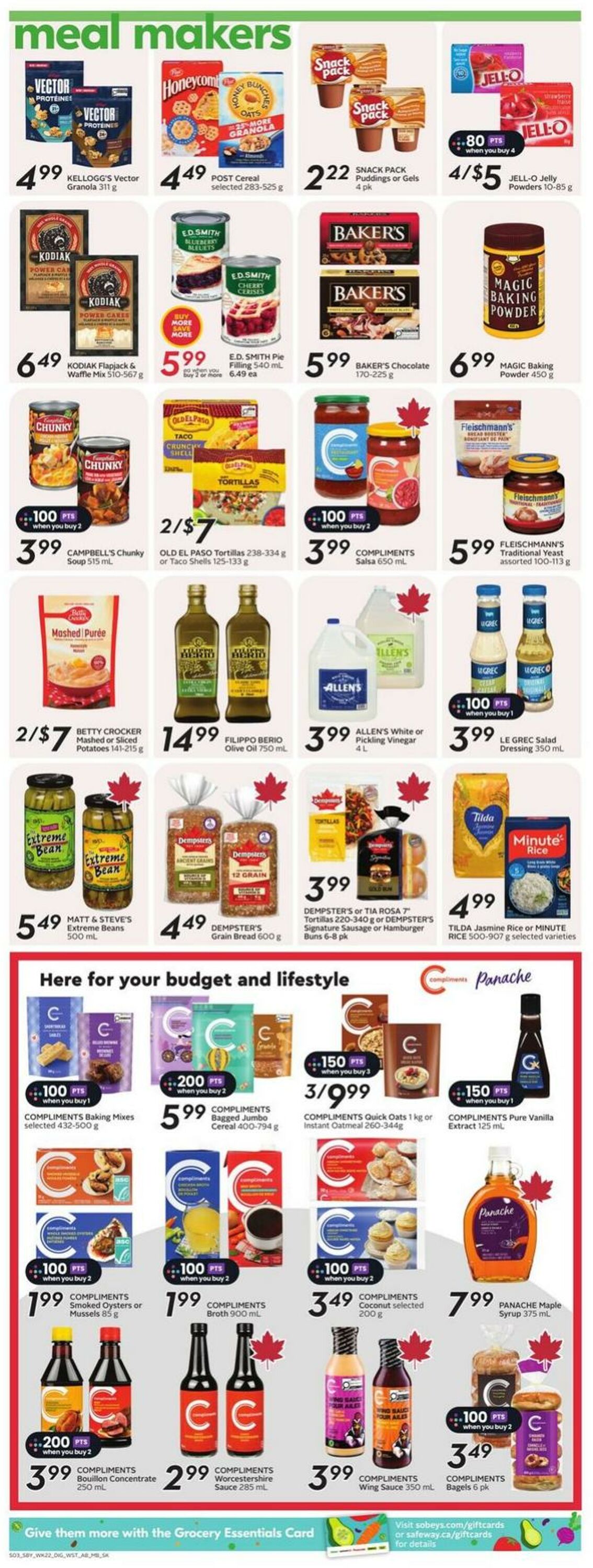 Flyer Sobeys 25.09.2025 - 01.10.2025