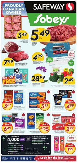 Flyer Sobeys 07.08.2025 - 13.08.2025