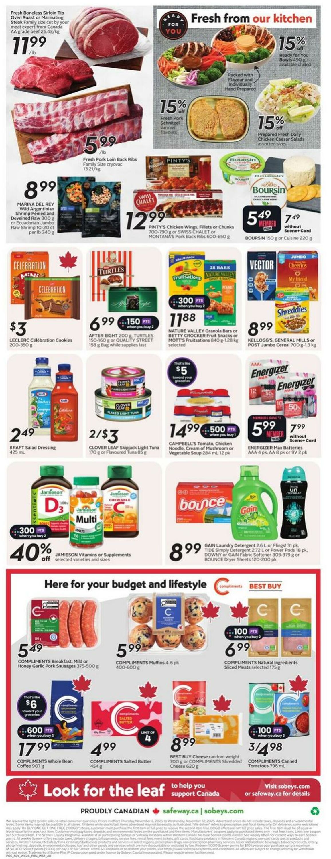 Flyer Sobeys 06.11.2025 - 12.11.2025