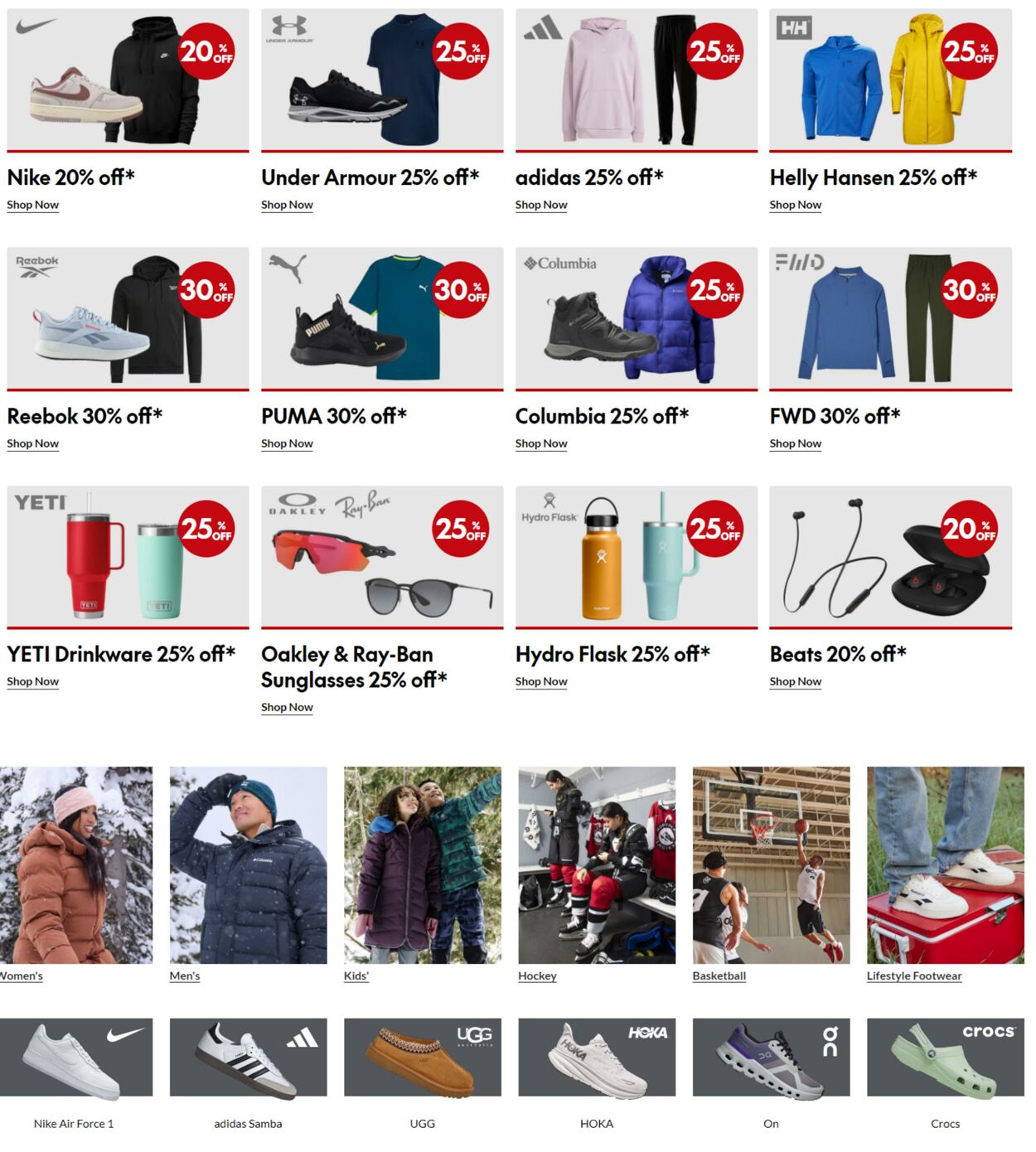 Sport Chek Promotional flyers