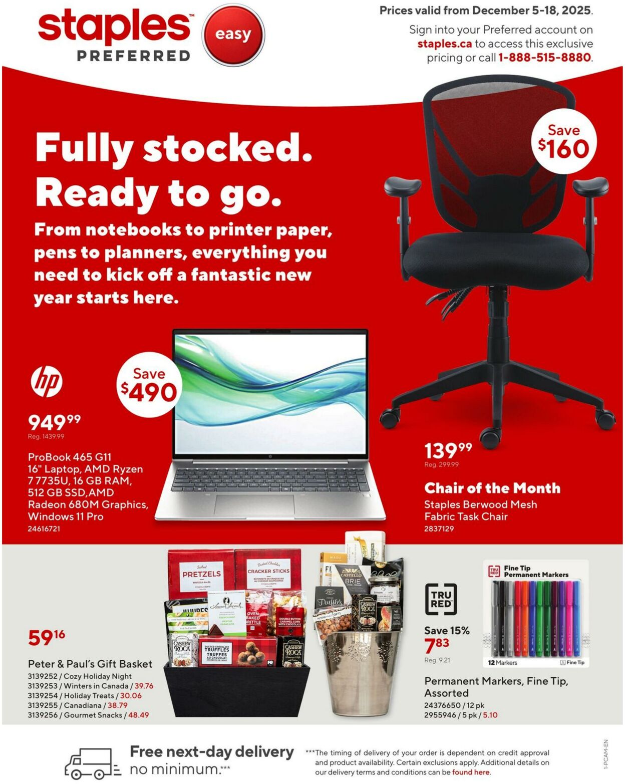 Flyer Staples 05.12.2025 - 18.12.2025