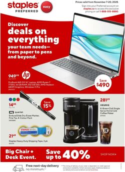 Flyer Staples 07.11.2025 - 20.11.2025