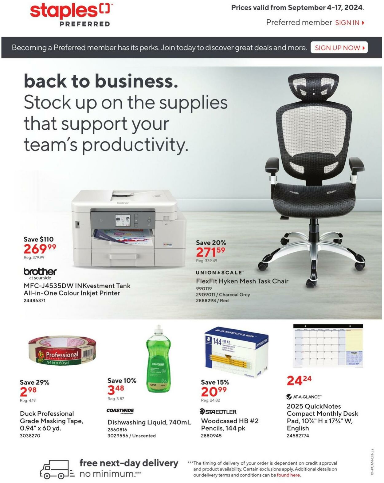 Staples Promotional flyers