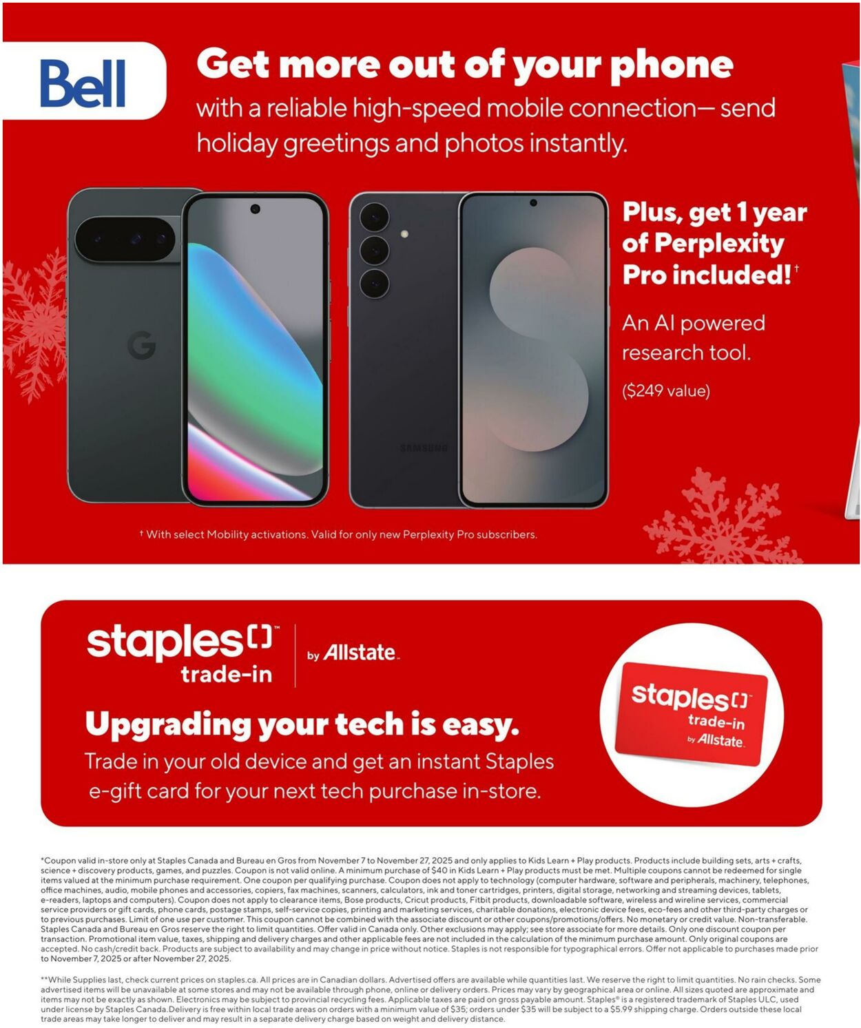 Flyer Staples 07.11.2025 - 02.01.2026