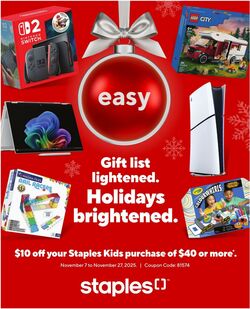 Flyer Staples 04.09.2024 - 04.09.2025