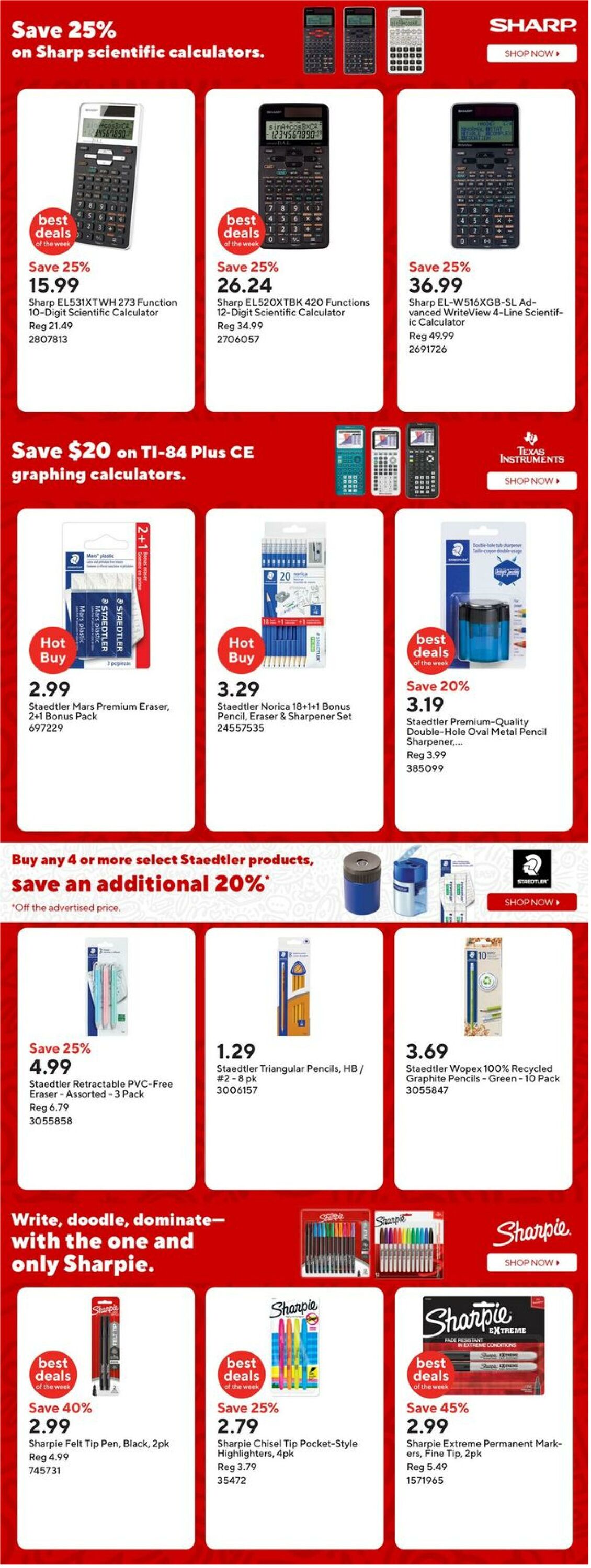 Flyer Staples 08.08.2025 - 14.08.2025