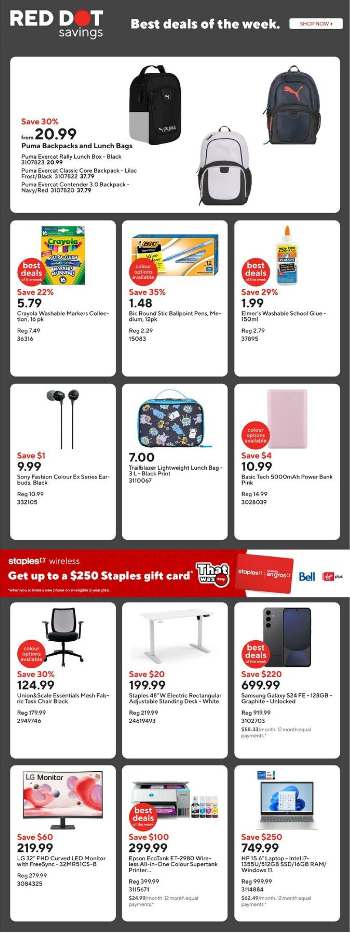 Flyer Staples 08.08.2025 - 14.08.2025