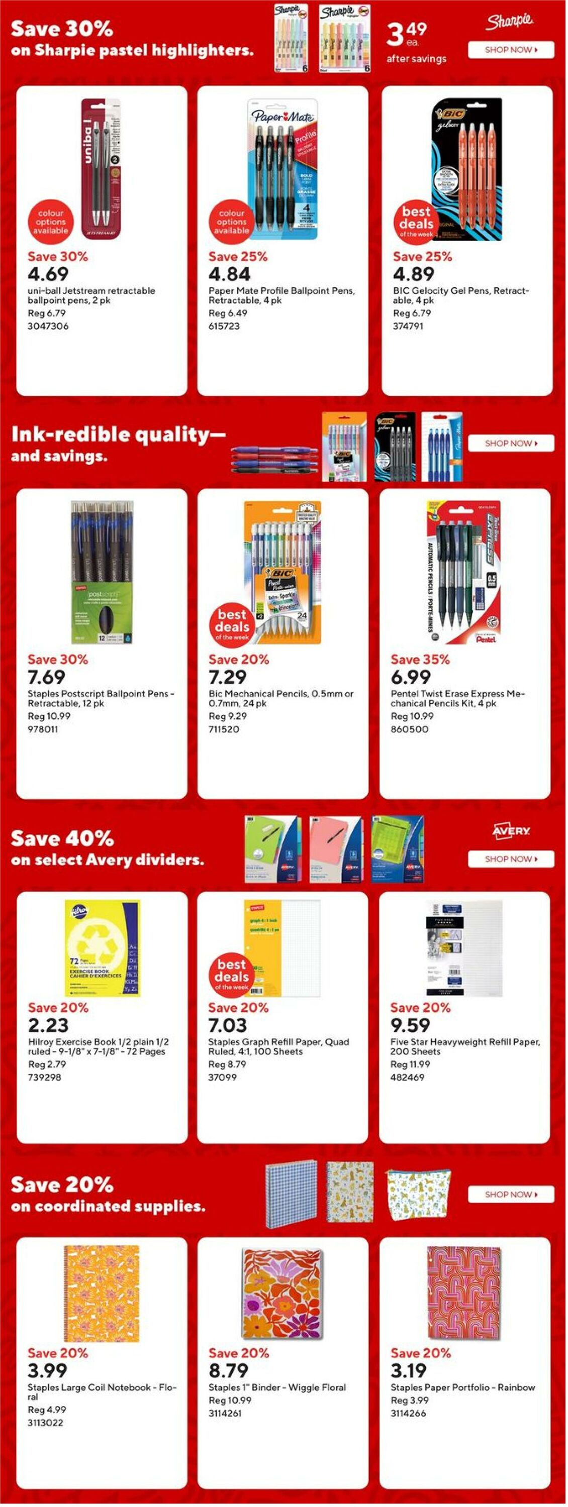 Flyer Staples 08.08.2025 - 14.08.2025