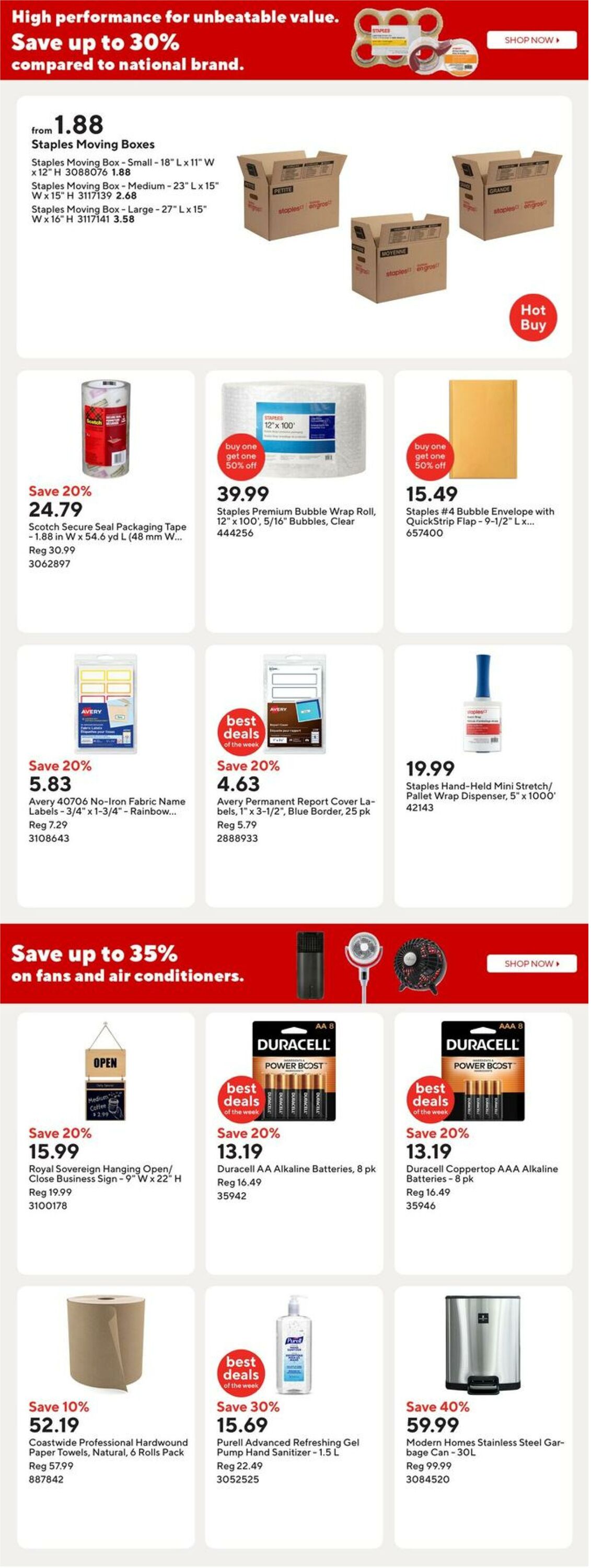 Flyer Staples 08.08.2025 - 14.08.2025