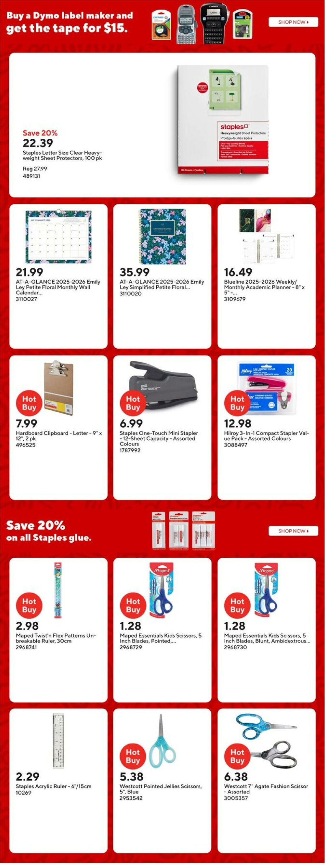 Flyer Staples 08.08.2025 - 14.08.2025