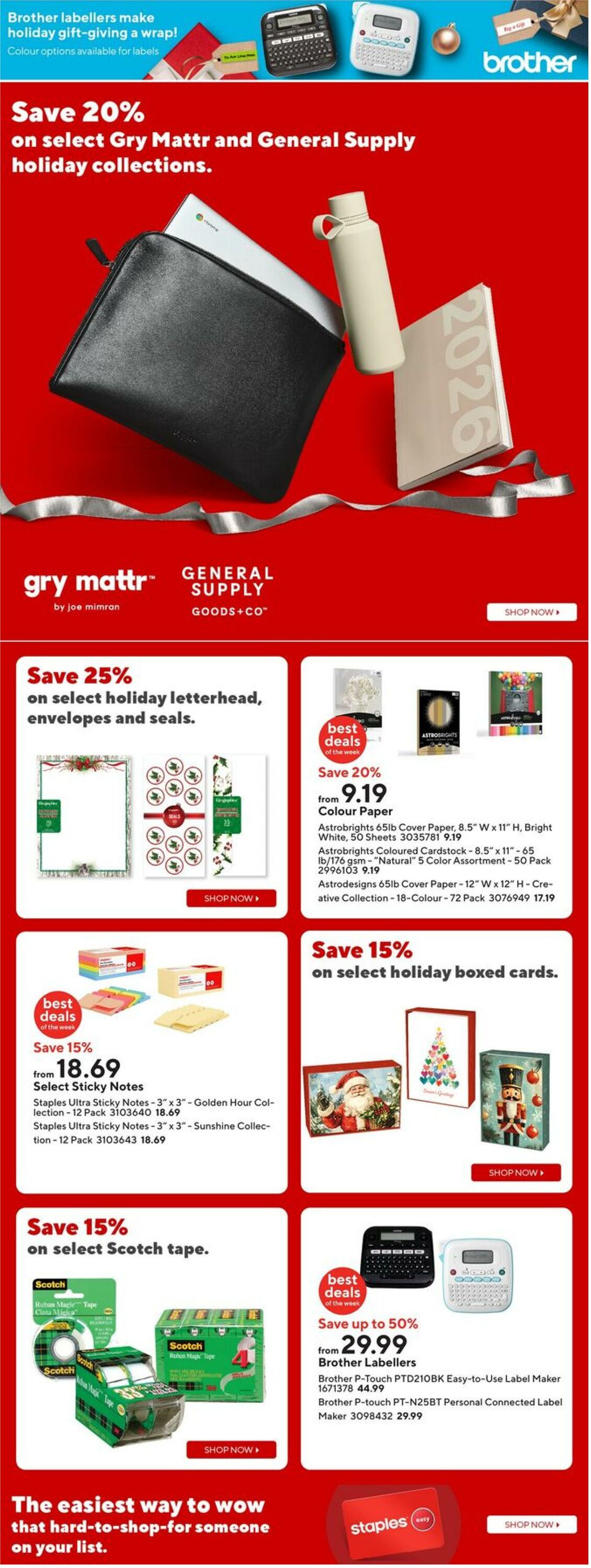 Flyer Staples 14.11.2025 - 20.11.2025