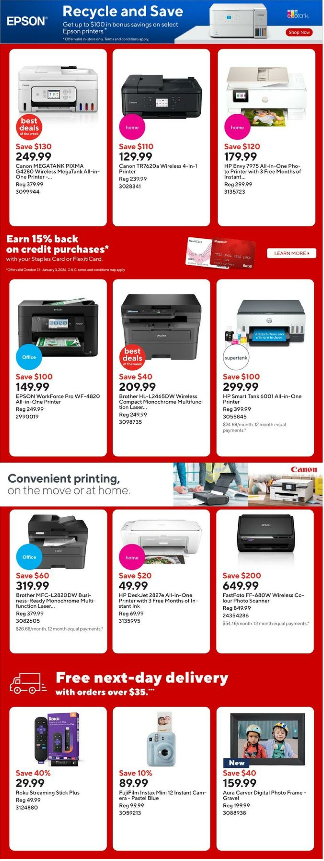 Flyer Staples 14.11.2025 - 20.11.2025