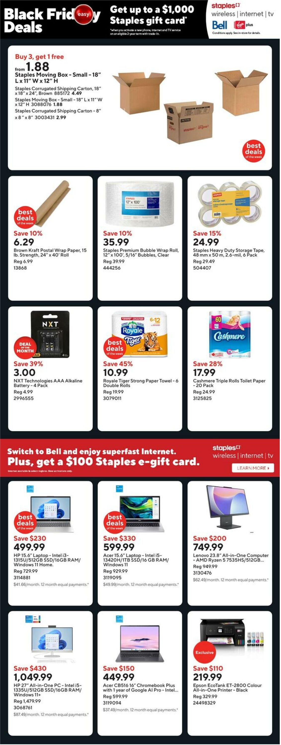 Flyer Staples 14.11.2025 - 20.11.2025