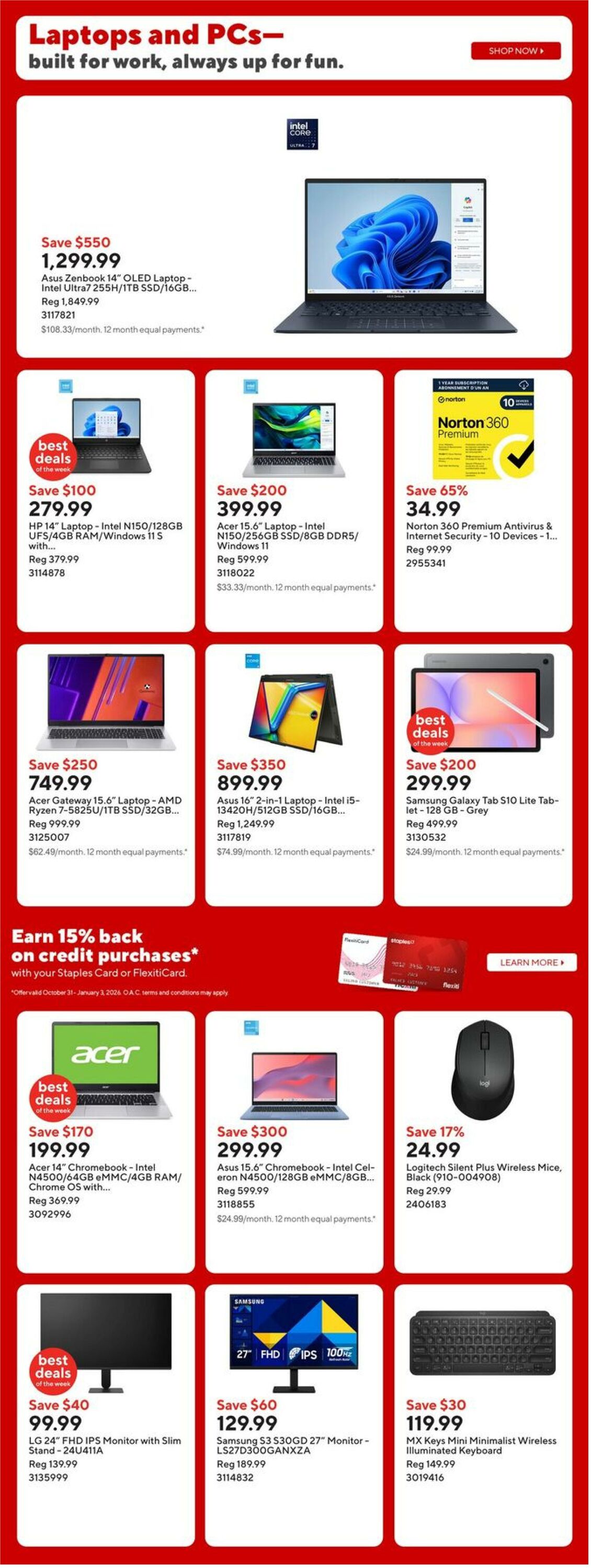 Flyer Staples 14.11.2025 - 20.11.2025