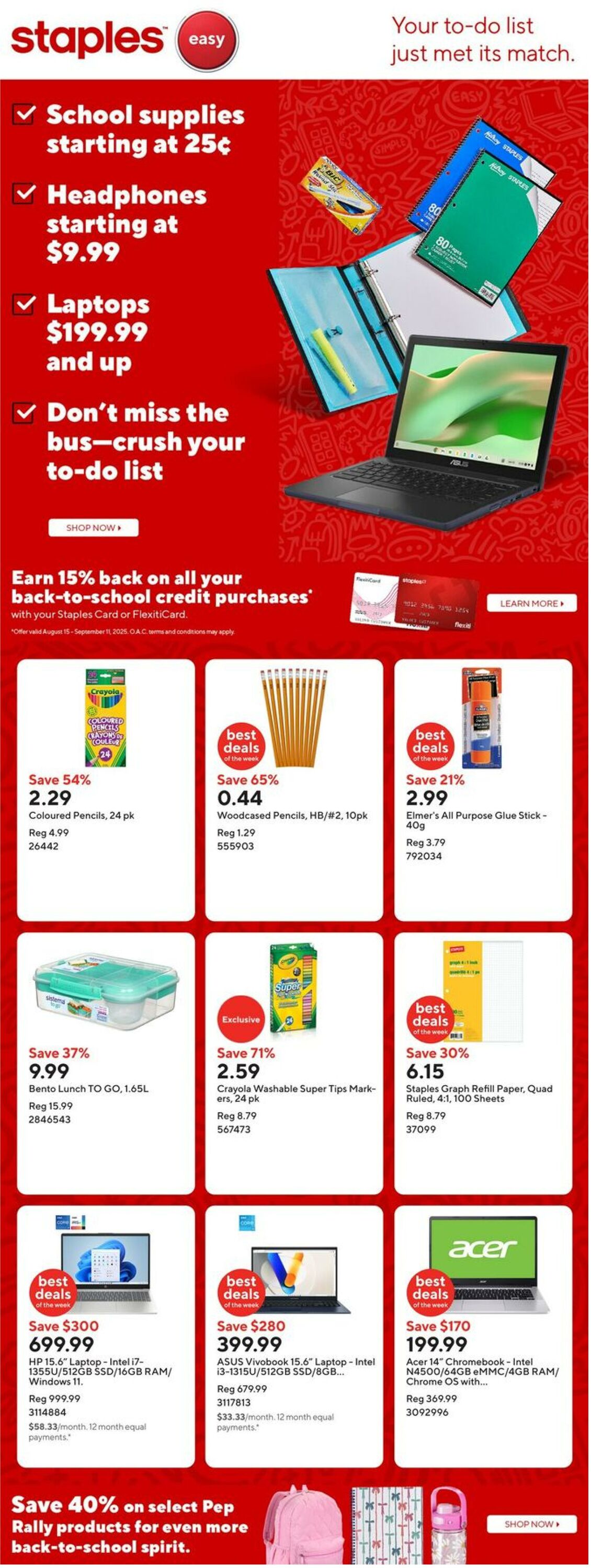Flyer Staples 29.08.2025 - 04.09.2025