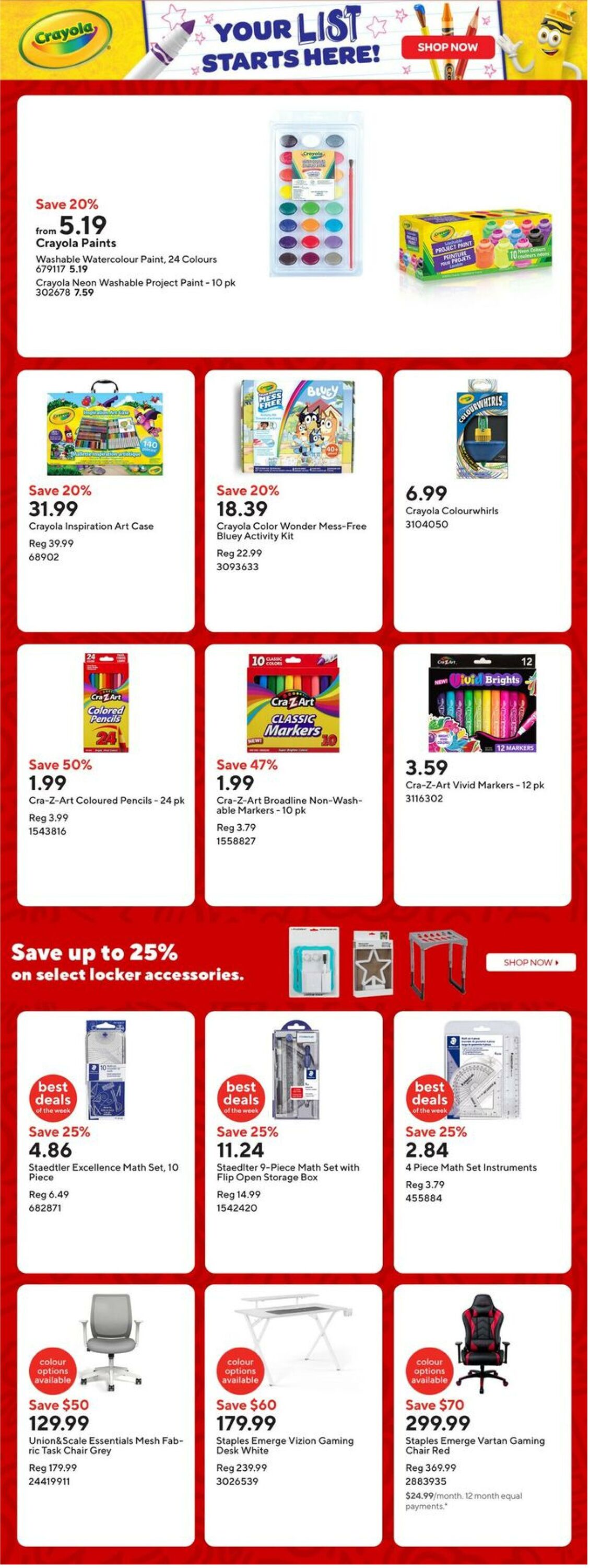 Flyer Staples 29.08.2025 - 04.09.2025