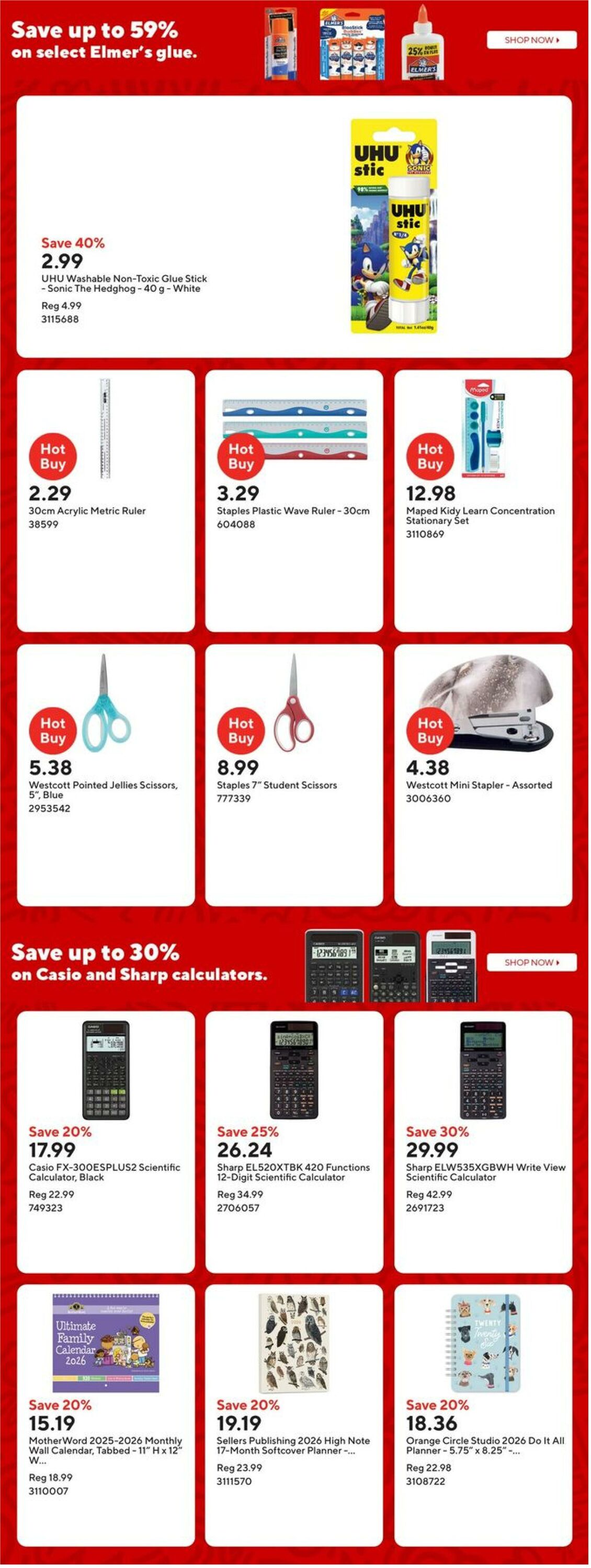 Flyer Staples 29.08.2025 - 04.09.2025