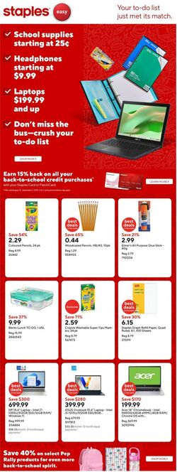 Flyer Staples 29.08.2025 - 04.09.2025