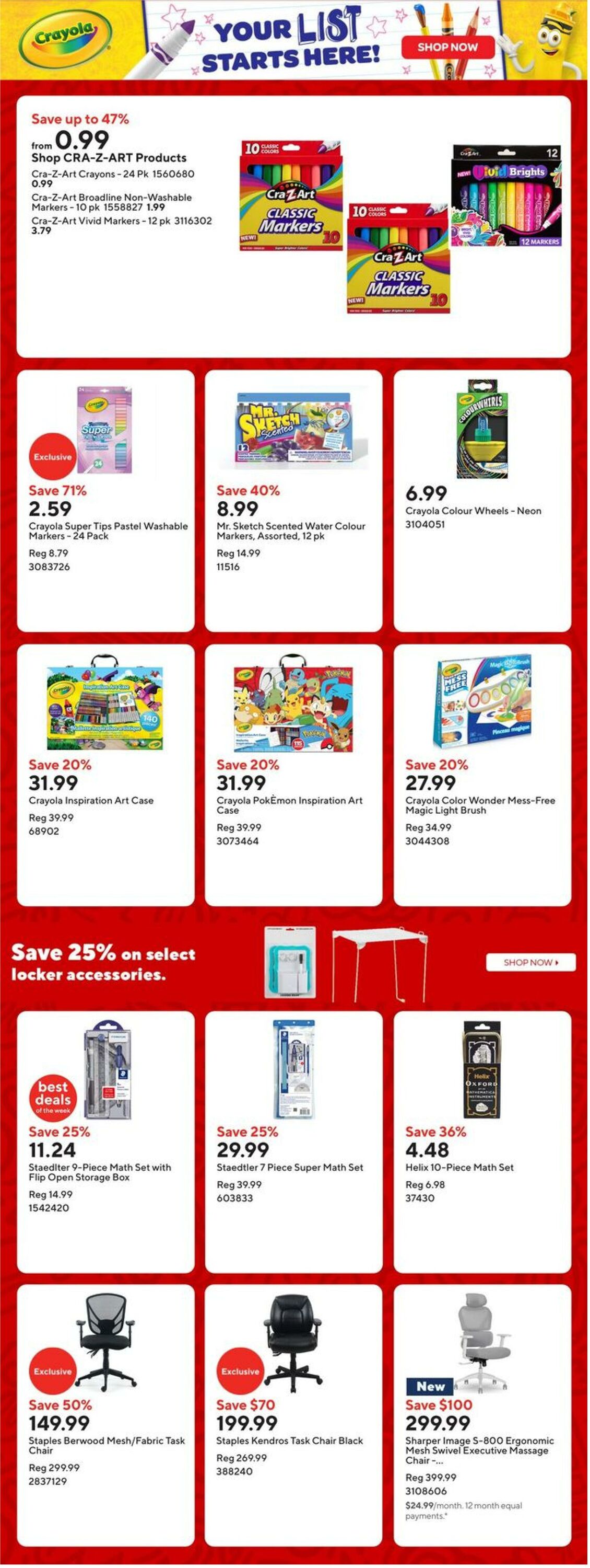 Flyer Staples 22.08.2025 - 28.08.2025