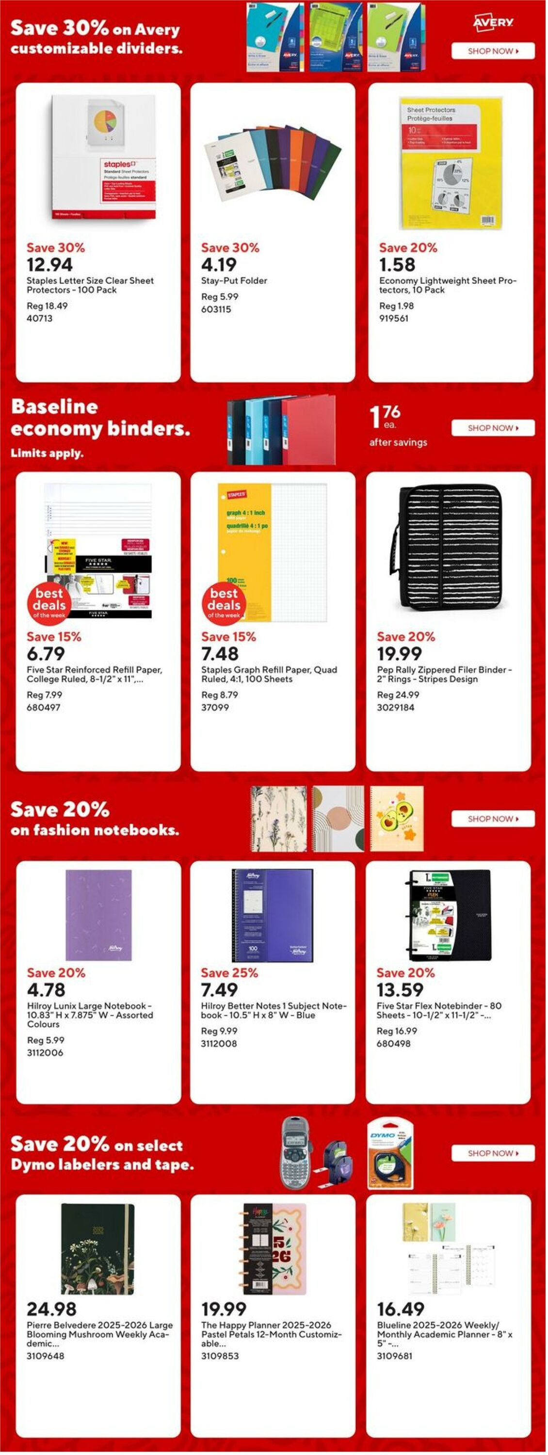 Flyer Staples 22.08.2025 - 28.08.2025