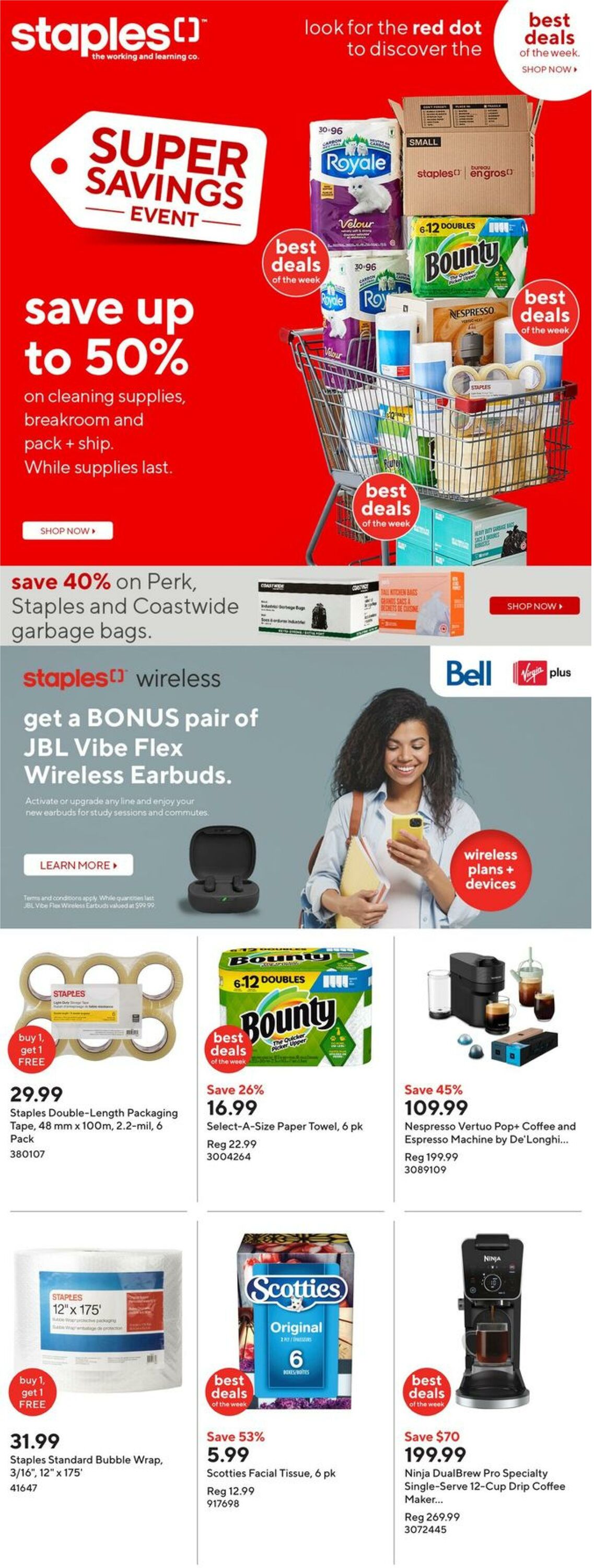 Staples Promotional flyers