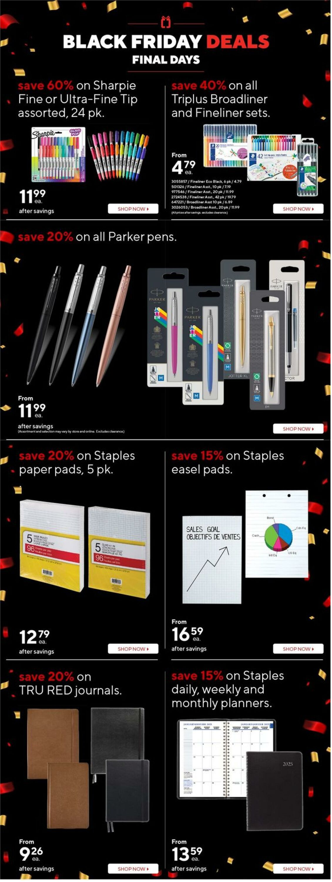 Flyer Staples 29.11.2024 - 03.12.2024