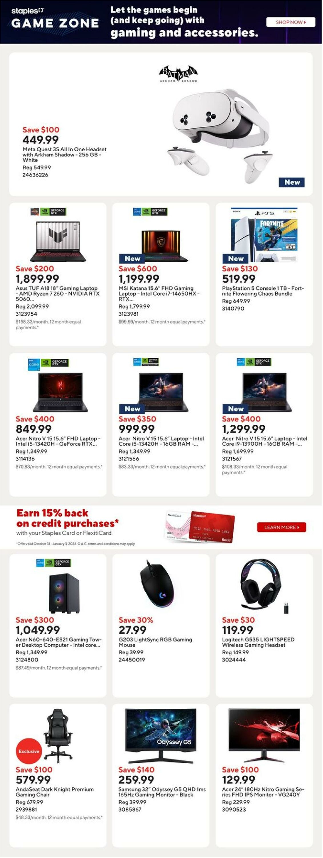 Flyer Staples 05.12.2025 - 11.12.2025
