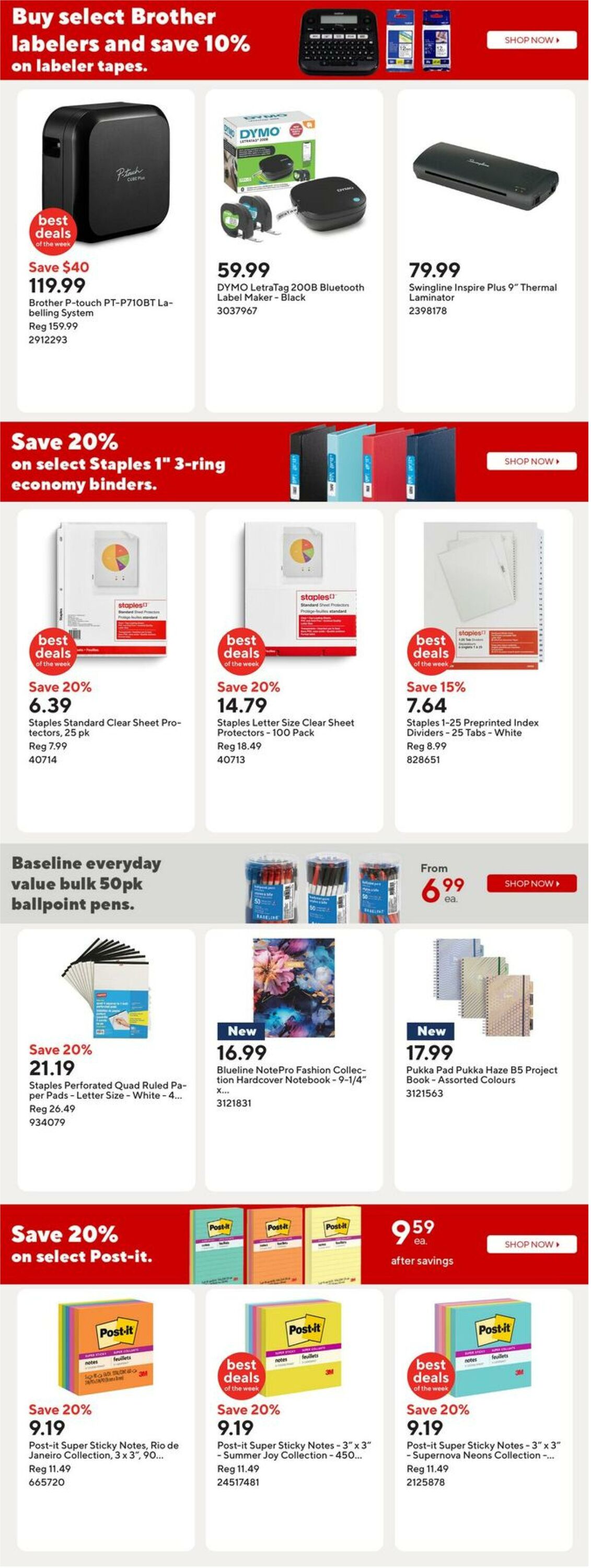 Flyer Staples 24.10.2025 - 30.10.2025