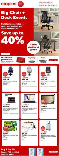 Flyer Staples 24.10.2025 - 30.10.2025