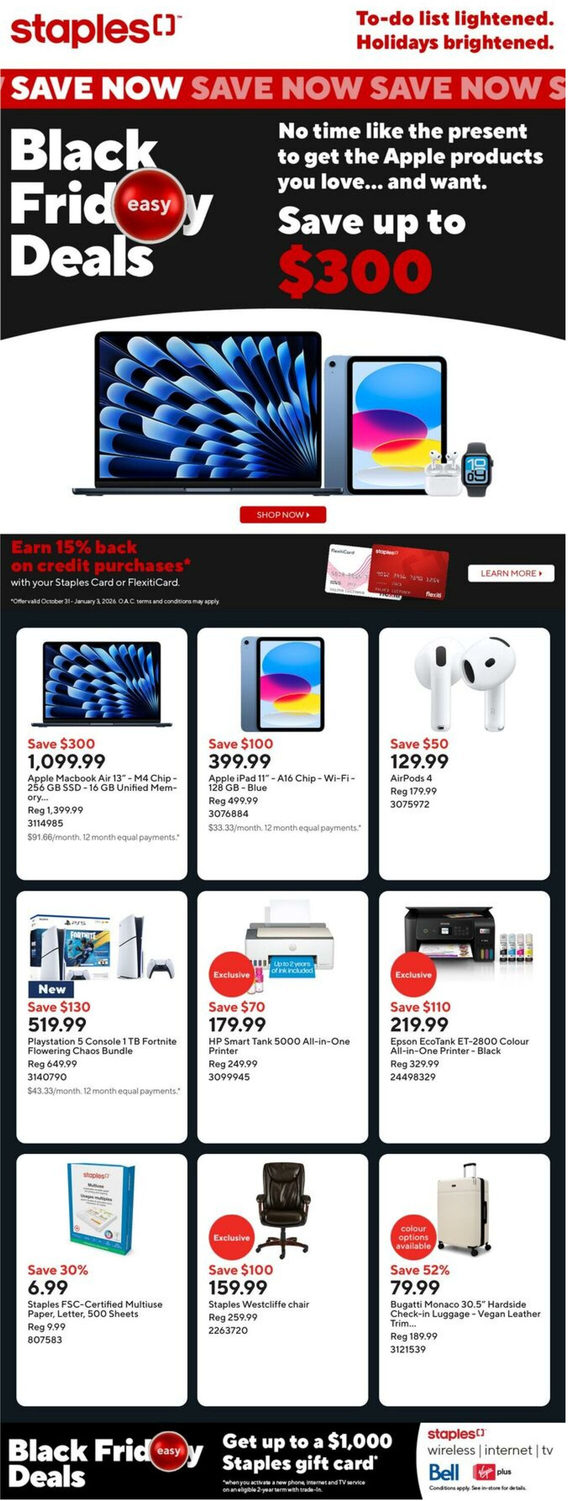 Flyer Staples 21.11.2025 - 27.11.2025
