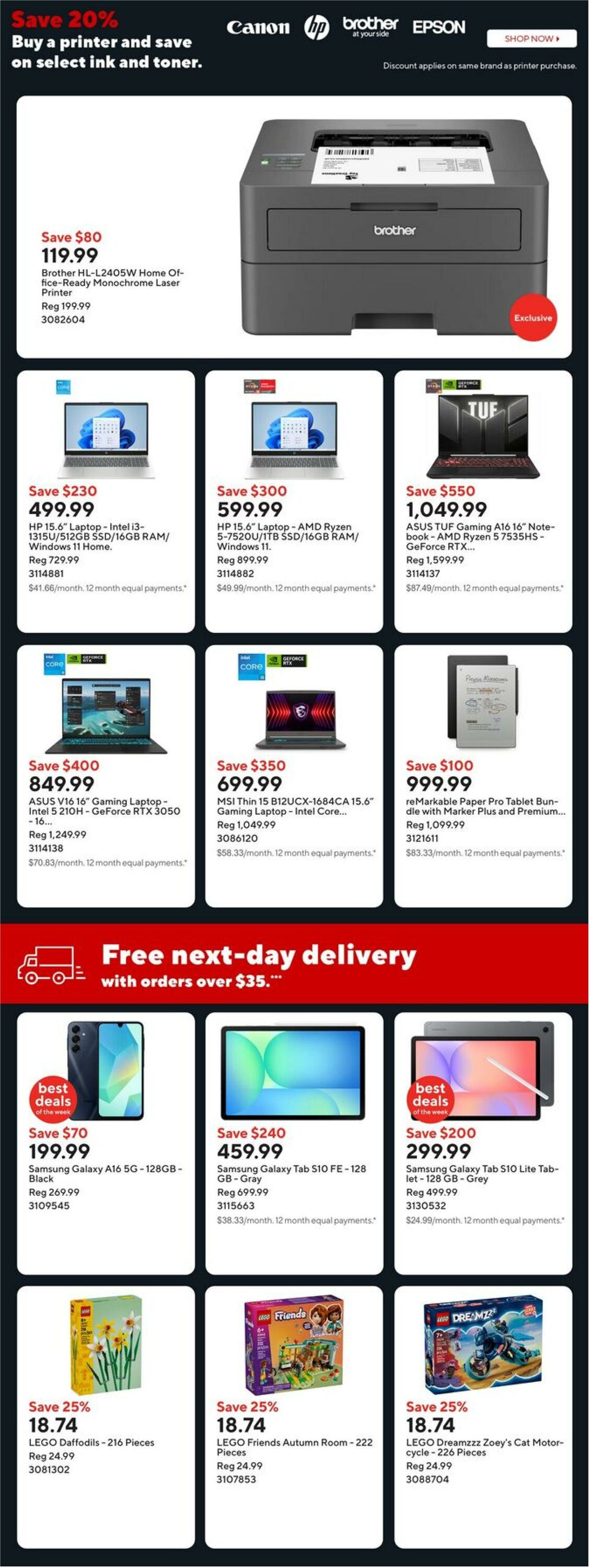 Flyer Staples 21.11.2025 - 27.11.2025