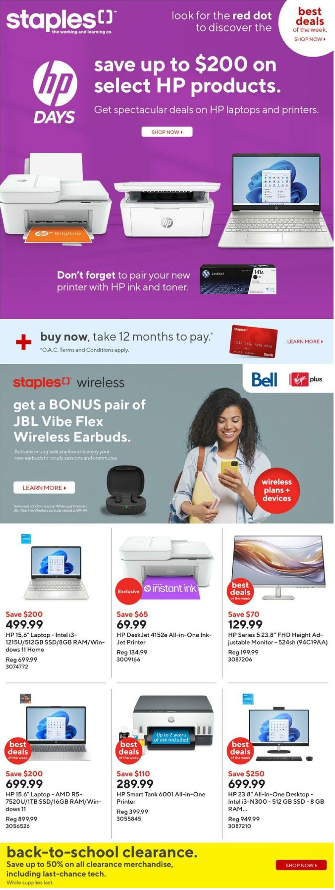 Staples Promotional flyers