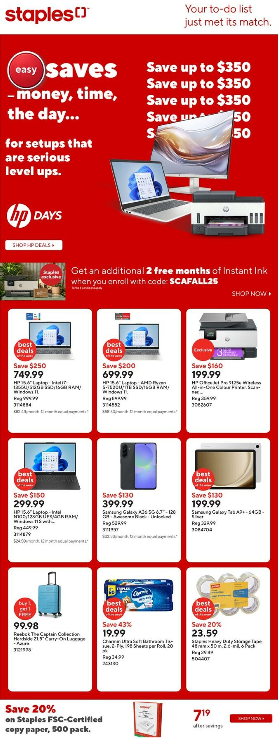 Flyer Staples 17.10.2025 - 23.10.2025