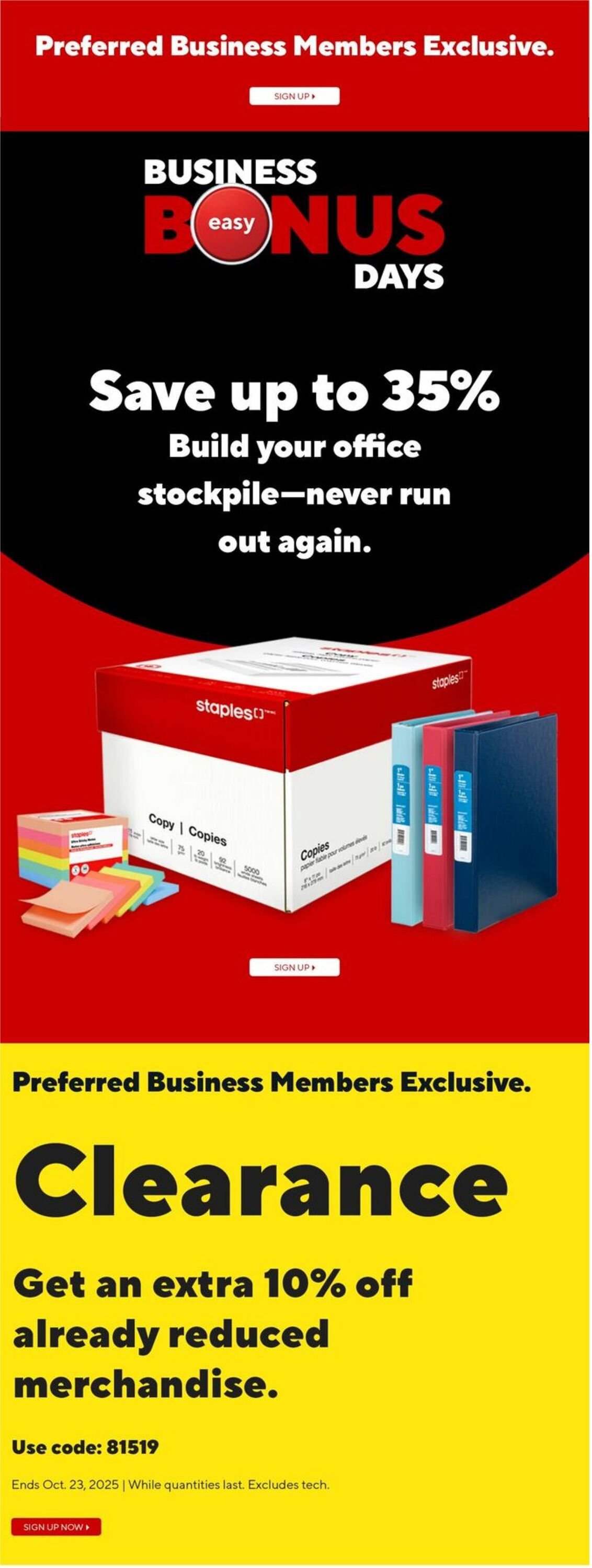 Flyer Staples 17.10.2025 - 23.10.2025