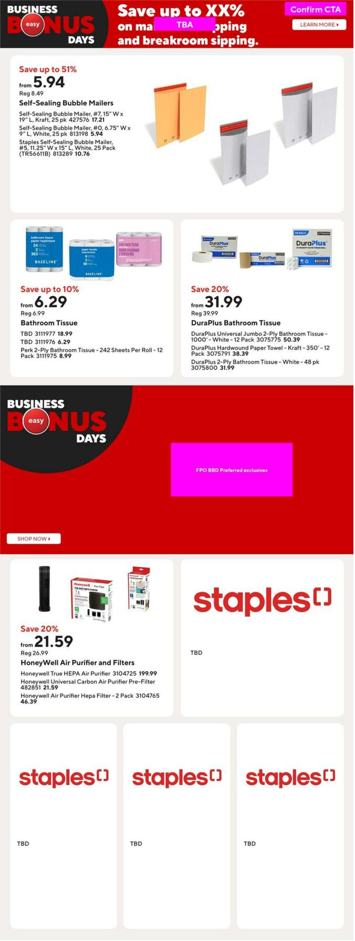 Flyer Staples 03.10.2025 - 09.10.2025
