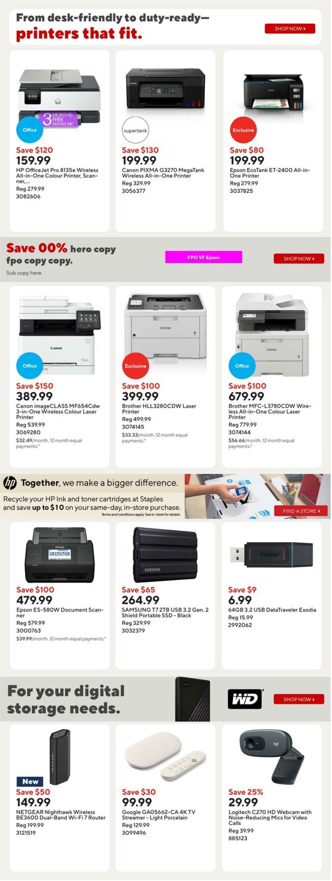 Flyer Staples 03.10.2025 - 09.10.2025
