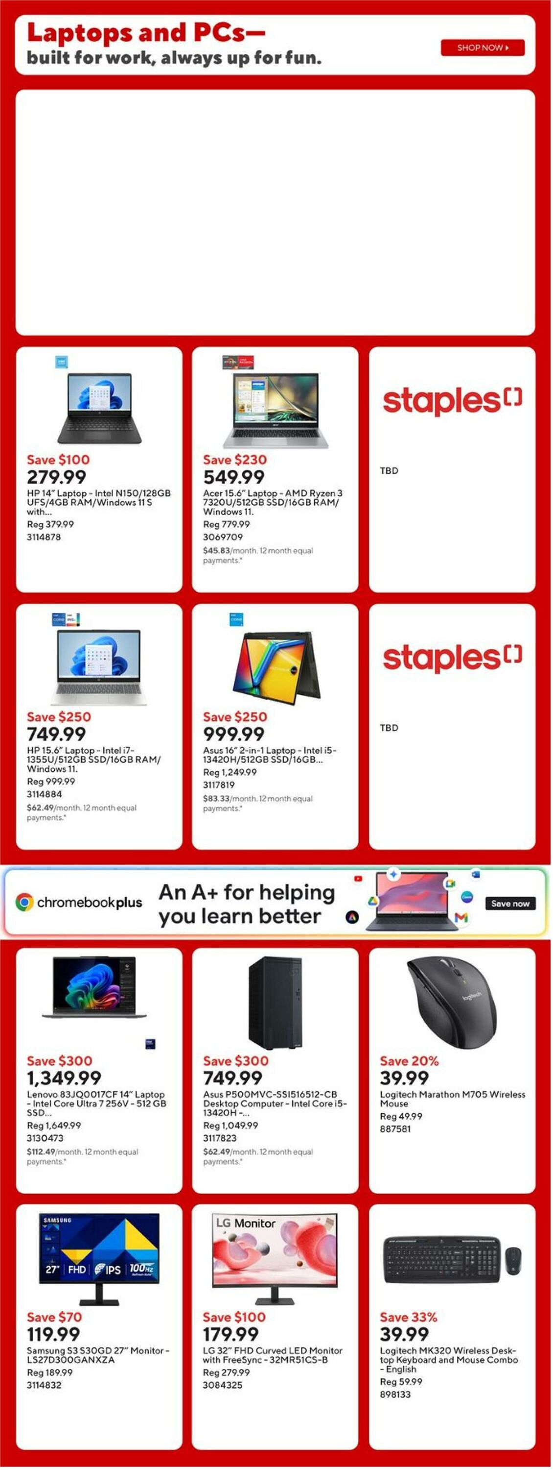 Flyer Staples 03.10.2025 - 09.10.2025