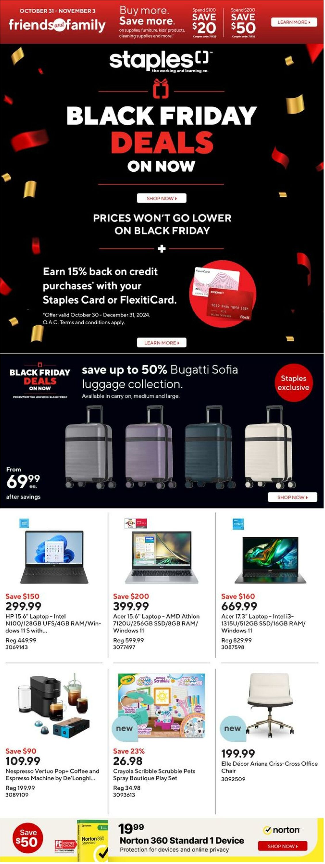 Staples Promotional flyers