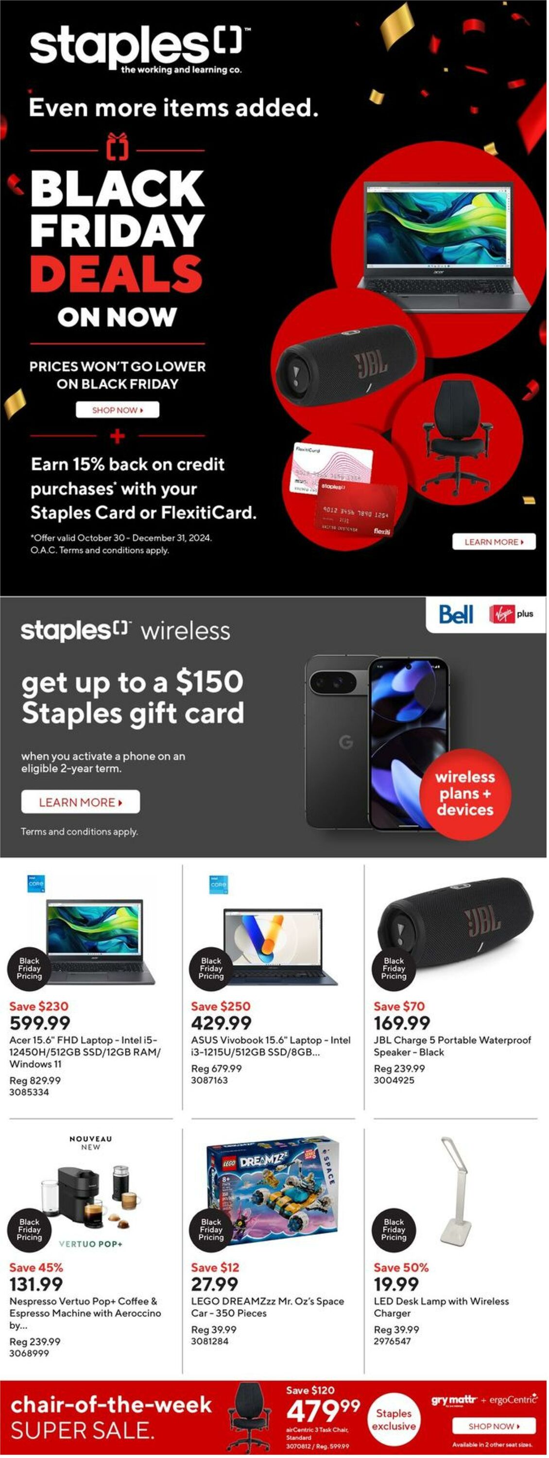 Staples Promotional flyers