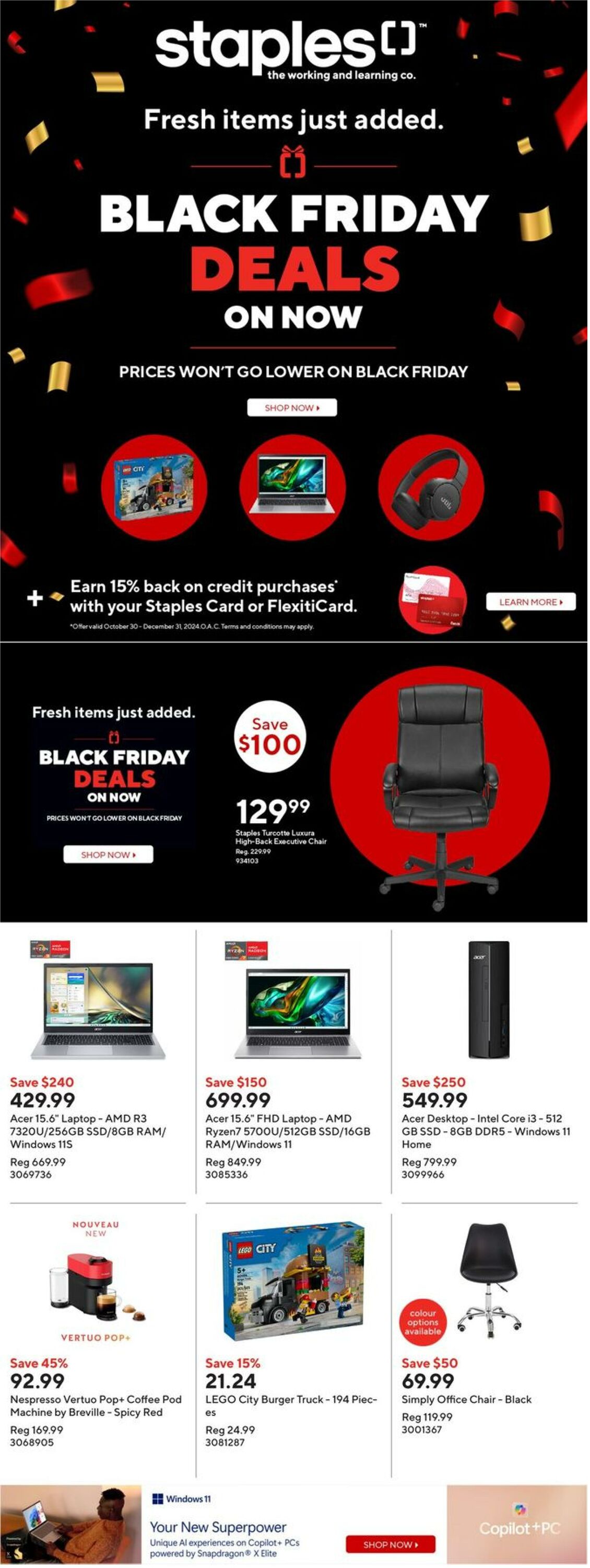 Staples Promotional flyers