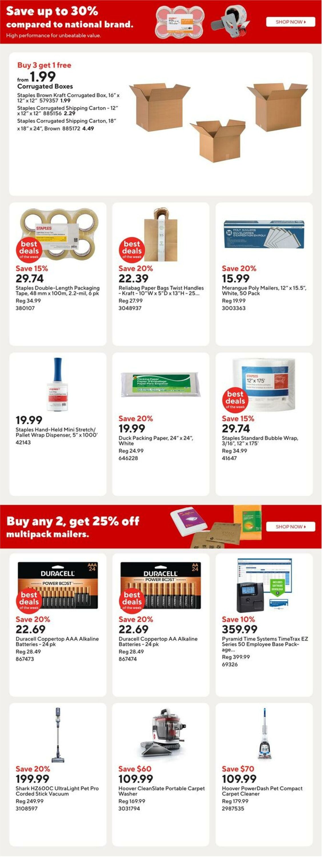 Flyer Staples 12.09.2025 - 18.09.2025
